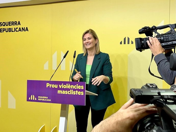 La portavoz de ERC, Raquel Sans