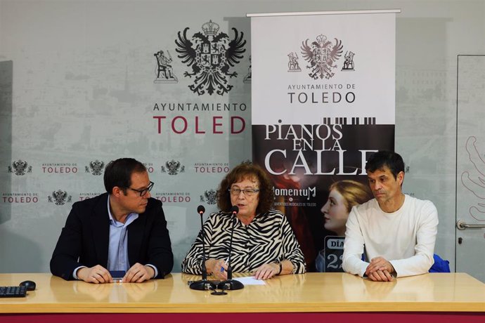 Presentación de la iniciativa 'Pianos en la calle' en Toledo