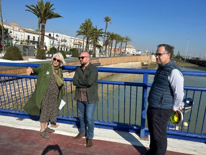 Teófila Martínez con el alcalde de El Puerto.