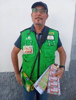 Pedro Gumersindo Alemán, vendedor de la ONCE