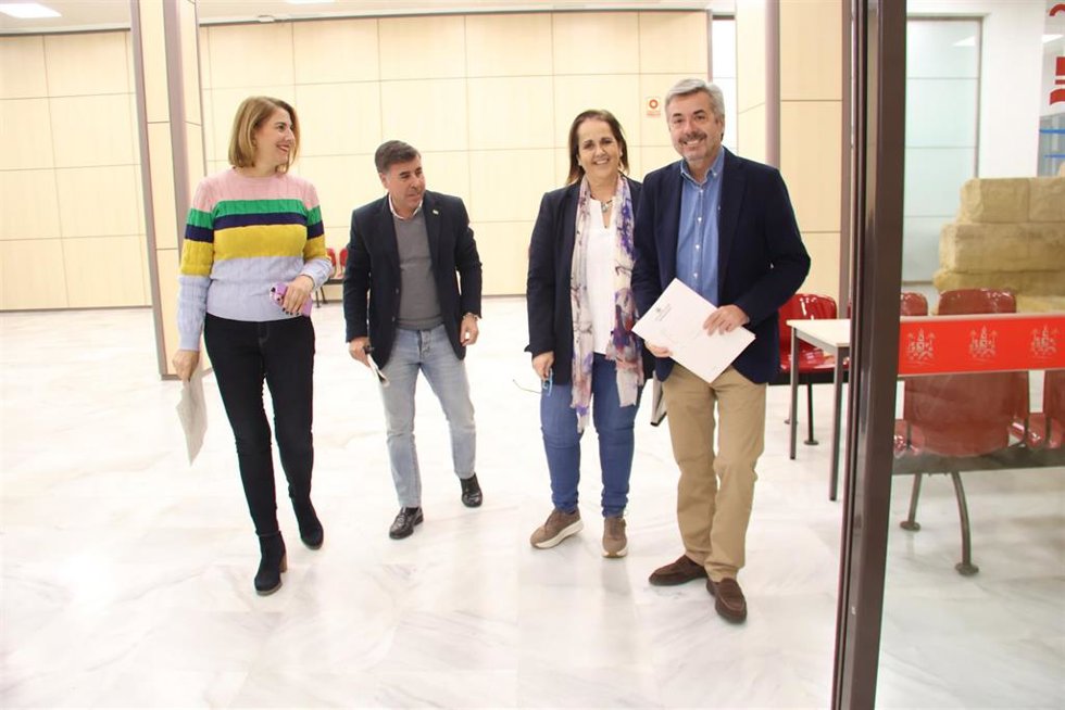 Miguel Ángel Torrico, Blanca Torrent, Miguel Ruiz Madruga y Eva Contador.