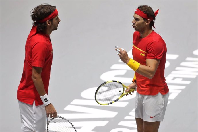 Archivo - 1/2 Finale Spain - Grande Bretagne Doubles Rafael Nadal - Feliciano López in Spain during the Davis Cup 2019, Tennis Madrid Finals 2019 on November 18 to 24, 2019 at Caja Magica in Madrid, Spain - Photo Laurent Lairys / DPPI