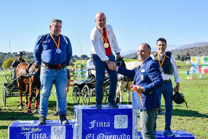 El onubense Prudencio Cortes de la Miyar se proclama por segundo año consecutivo campeón de España de Enganches.