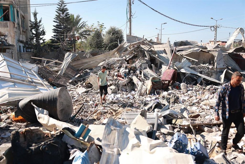 Campo de refugiados de Nuseirat, en el centro de la Franja de Gaza