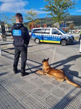 Agente de la Policía Municipal de Pamplona.