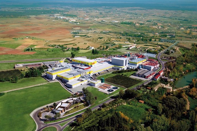 Vista aérea de la planta de Pascual en Aranda de Duero.