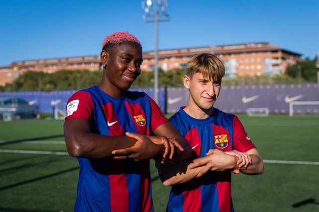 El Barça Femení y Genuine celebran goles inclusivos con Allianz