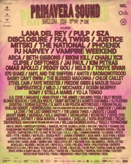 Cartell del Primavera Sound 2024