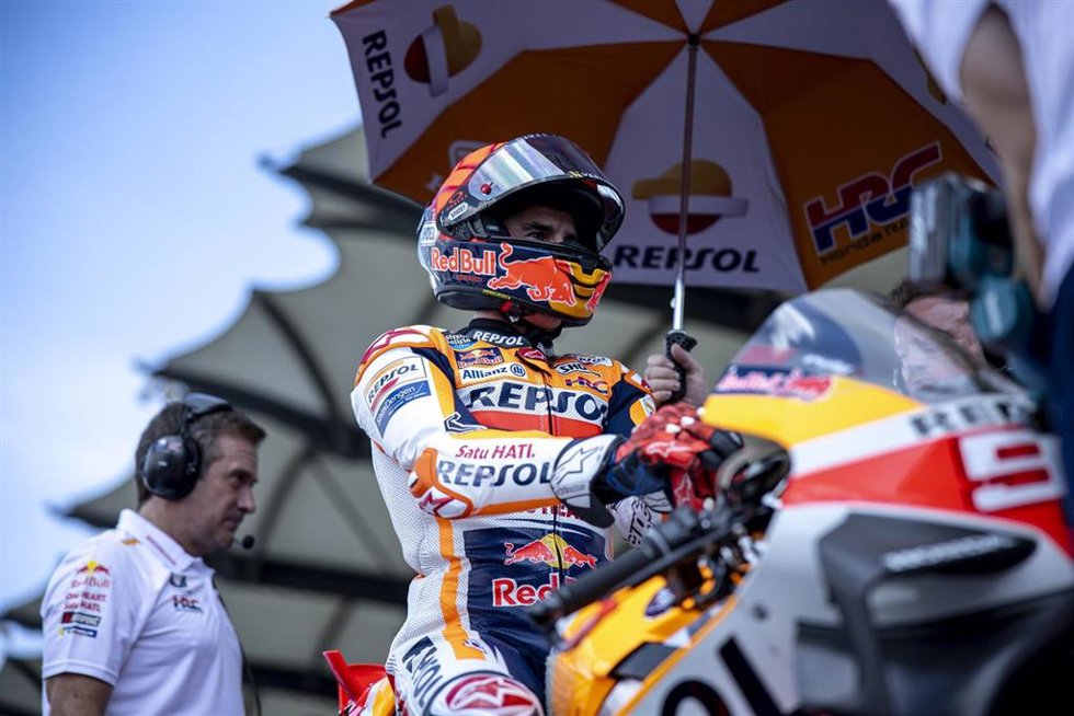 El piloto español de MotoGP Marc Márquez (Respsol Honda).