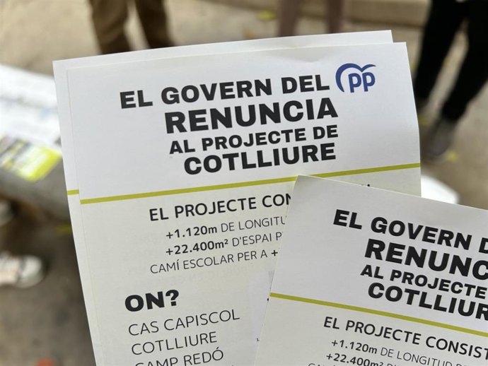 Papeleta de MÉS per Palma criticando la renuncia de Cort al proyecto de Cotlliure.