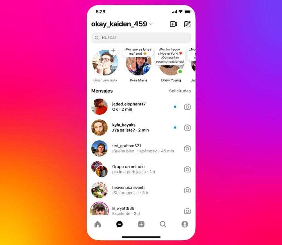 Notas de Instagram
