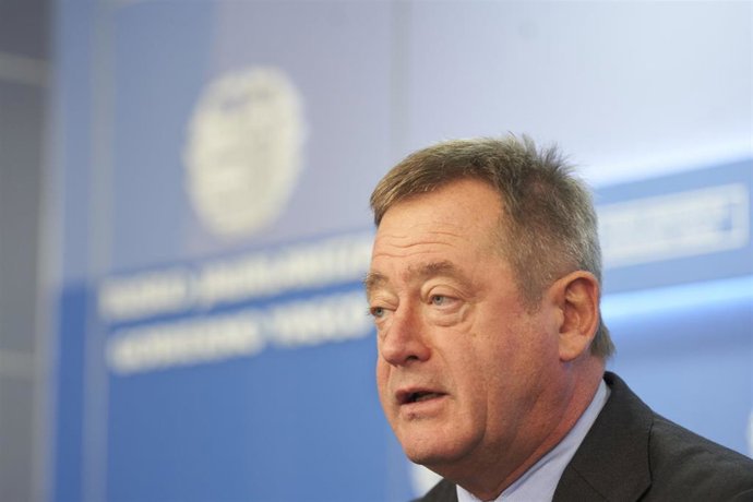 Archivo - El portavoz del Gobierno Vasco, Bigen Zupiria, en comparecencia tras el Consejo de Gobierno