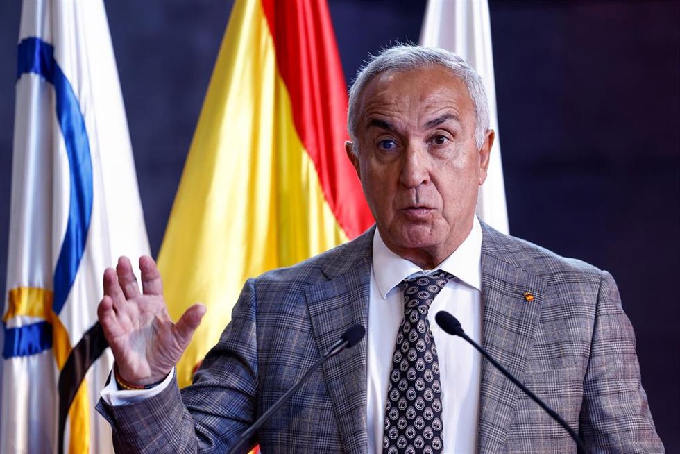 Archivo - El presidente del COE, Alejandro Blanco, en el homenaje a los medallistas en los Juego Europeos 2023.