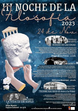 Cartel de la Noche de la Filosofía de Salteras