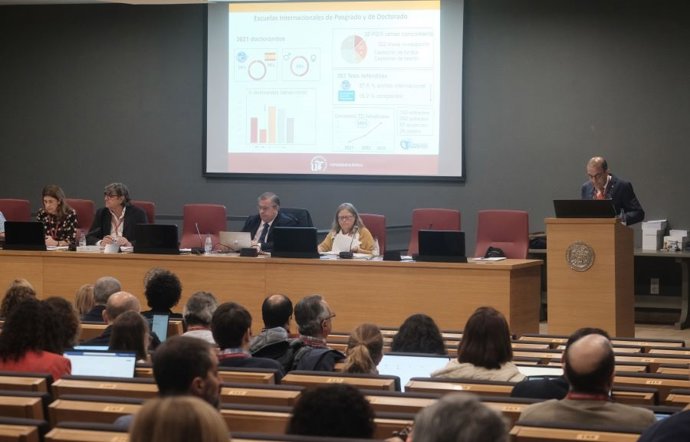 Claustro de la Universidad de Sevilla de este martes 21 de noviembre de 2023.
