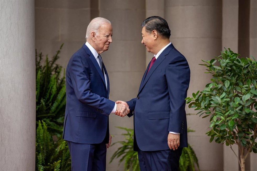 El presidente de Estados Unidos, Joe Biden, y su homólogo chino, Xi Jinping