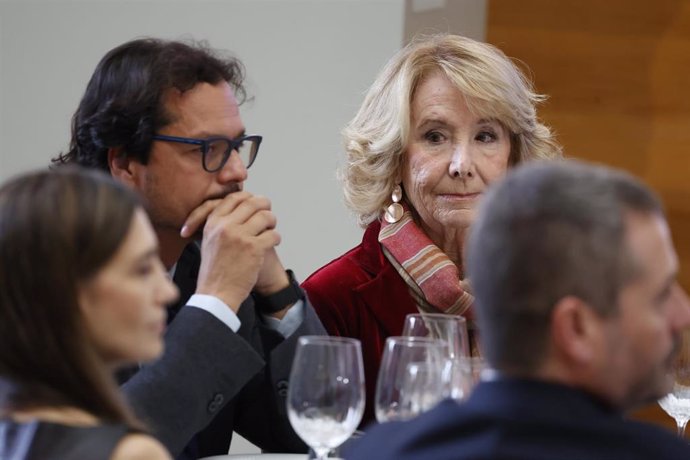 Esperanza Aguirre durante la XXI edición de los Premios Internacionales de Periodismo de El Mundo, a 14 de noviembre de 2023, en Madrid (España). En estos premios destaca la defensa de la libertad de expresión y el compromiso ético como lema, y otorga