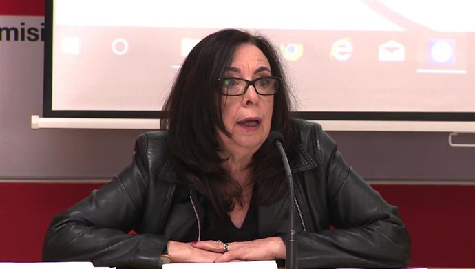 Archivo - La secretaria General de Enseñanza CCOO Madrid, Isabel Galvín.