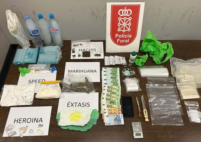 Imagen de las sustancias incautadas