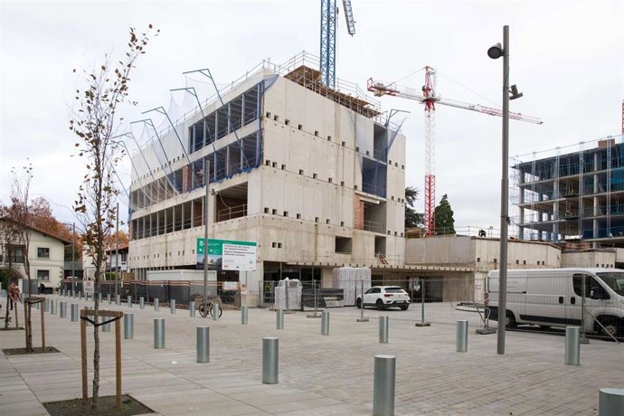 Imagen de las obras del civivox del Segundo Ensanche