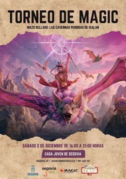 La Casa Joven de Segovia acoge el III torneo 'Magic The Gathering' con 'Las Cavernas perdidas de Ixalan'.