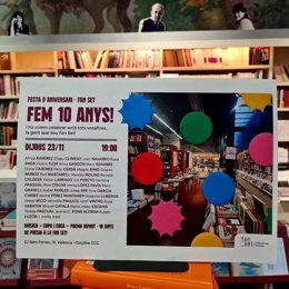 La llibreria Fan Set celebra deu anys amb una festa a l'Octubre Centre de Cultura Contemporània