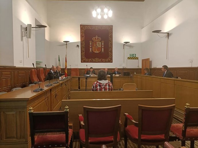 Primera sesión del juicio en la Audiencia de Granada contra el maestro acusado de abuso sexual a un alumno menor de edad.
