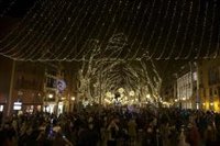 El encendido de luces de Navidad en Palma provoca este jueves cortes de calles en el centro de la ciudad