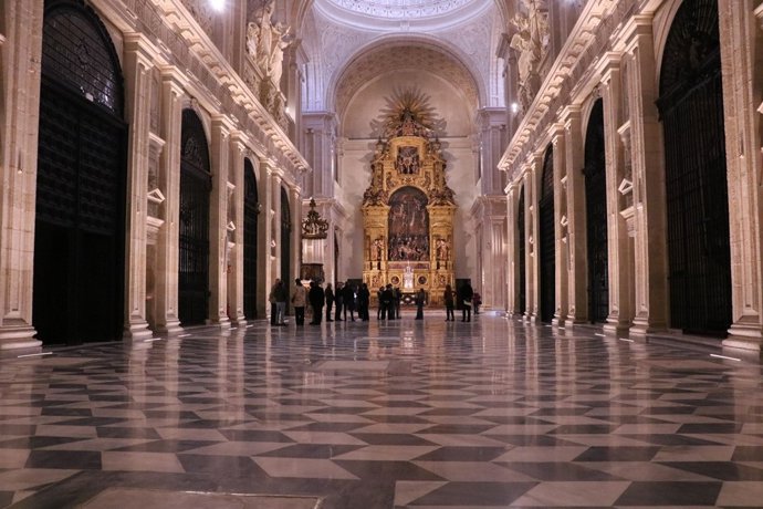 Interior de la Parroquia del Sagrario tras la culminación de los trabajos de restauración.