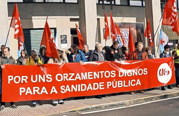 CIG-Saúde manifestándose pola sanidade pública