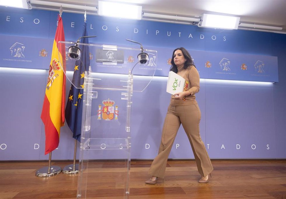 La portavoz de VOX en el Congreso, Pepa Millán