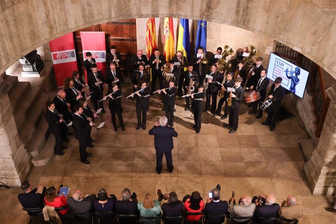 Acto de entrega de los XXIV Premios Euterpe-Ángel Asunción que concede la Federación de Sociedades Musicales de la Comunitat Valenciana (FSMCV)