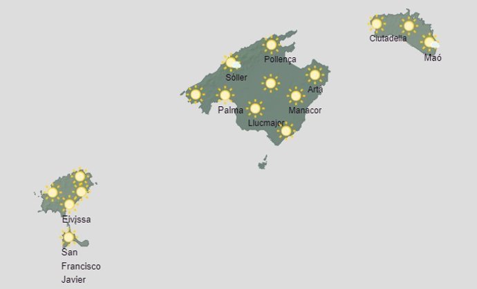 El tiempo hoy jueves, 23 de noviembre, en Baleares.