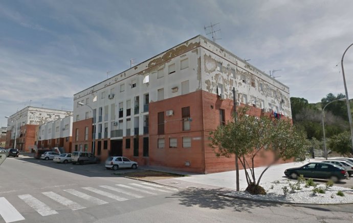 Bloque en el que actuará AVRA de la Junta en la barriada de El Rancho, en Morón de la Frontera (Sevilla).