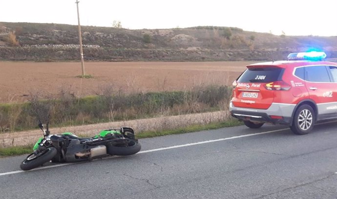 Imagen de la moto implicada en el accidente.