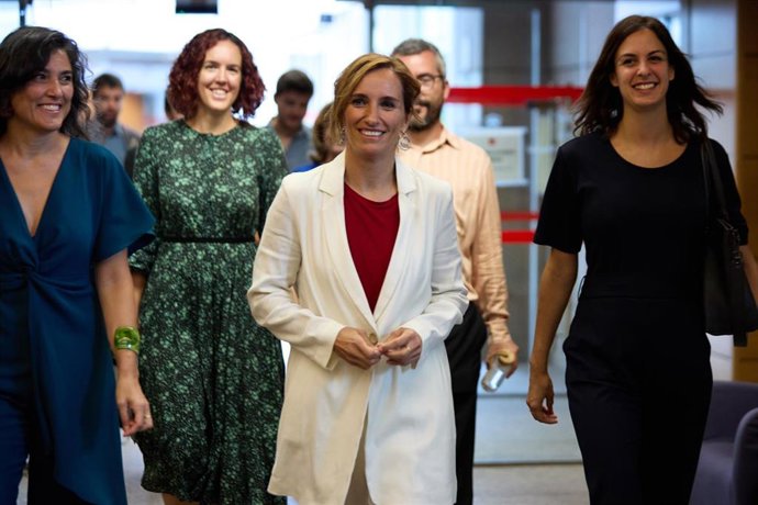 Archivo - Manuela Bergerot, María Pastor Valdés, Mónica García y la portavoz de Más Madrid en el Ayuntamiento, Rita Maestre