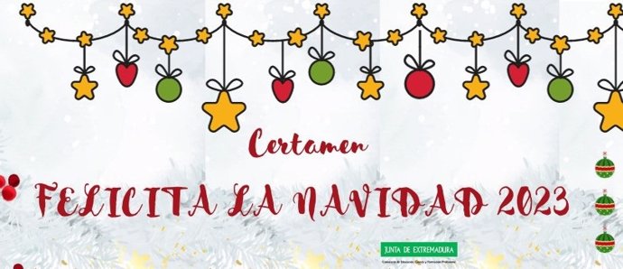 Cartel del concurso de postales 'Felicita la Navidad 2023' convocado por la Junta