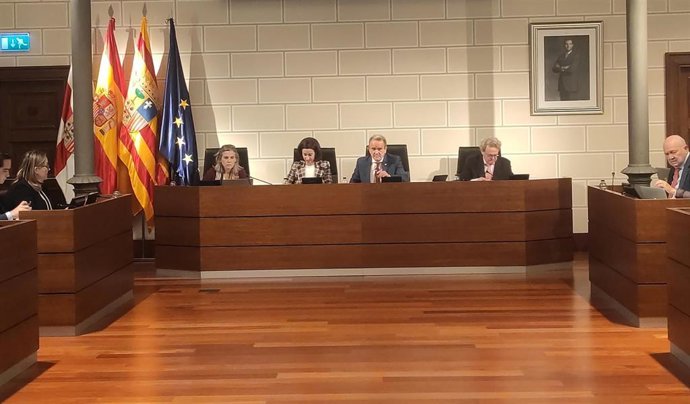 Pleno de la Diputación Provincial de Zaragoza.