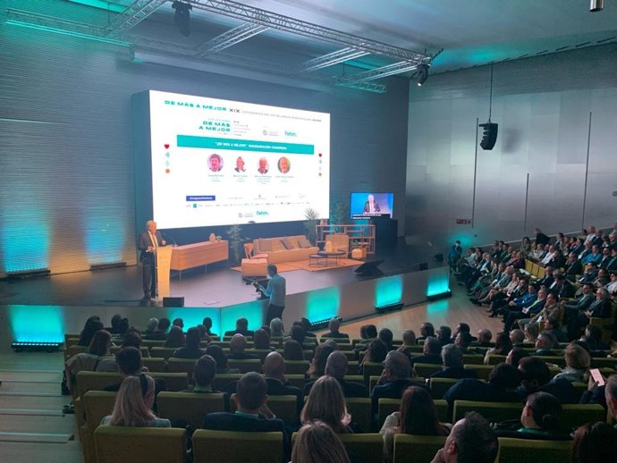 El conseller de Turismo de la institución insular, José Marcial Rodríguez, durante su intervención.