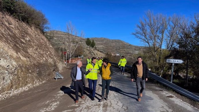 El Gobierno de La Rioja avanza en las obras de ensanche y mejora de la LR-250 entre Terroba y Jalón de Cameros