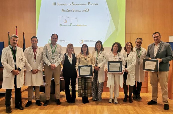 Entrega de premios del Área Sanitaria Sur de Sevilla a las mejores prácticas de sus centros en materia de seguridad del paciente.