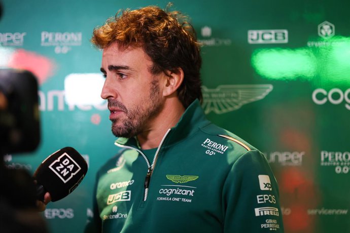 ALONSO Fernando (spa), Aston Martin F1 Team AMR23, portrait during the 2023 Formula 1 Heineken Silver Las Vegas Grand Prix, 21th round of the 2023 Formula One World Championship from November 17 to 19, 2023 on the Las Vegas Strip Circuit, in Las Vegas, 