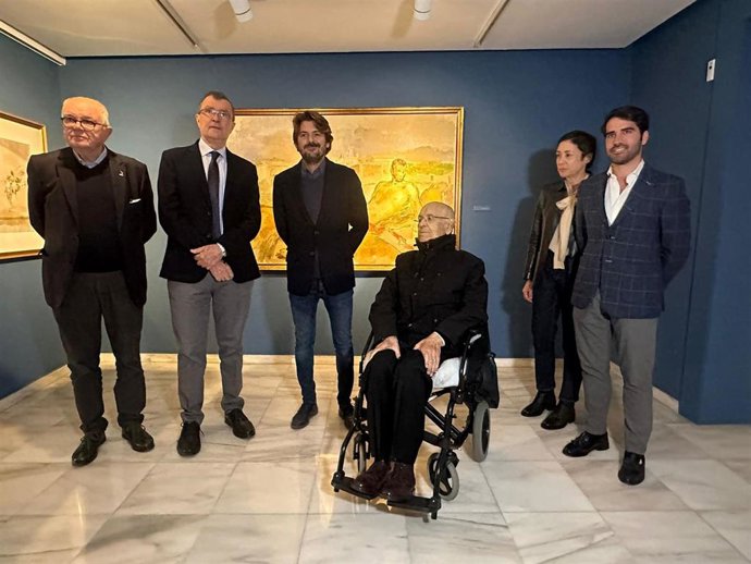 Inauguración de la muestra de obras que Ramón Gaya regaló a Raimundo González, fundador y jefe de cocina del mítico Rincón de Pepe