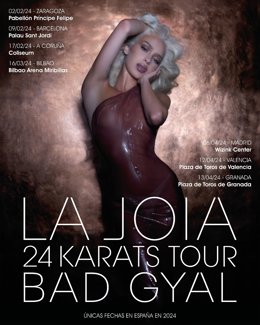 Cartell de la gira 'La Joia  24 Karats Tour'