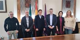 Reunión de responsables de UGT y del Ayuntamiento de Jaén.