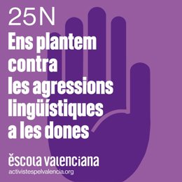 Acto por el 25N de Escola Valenciana