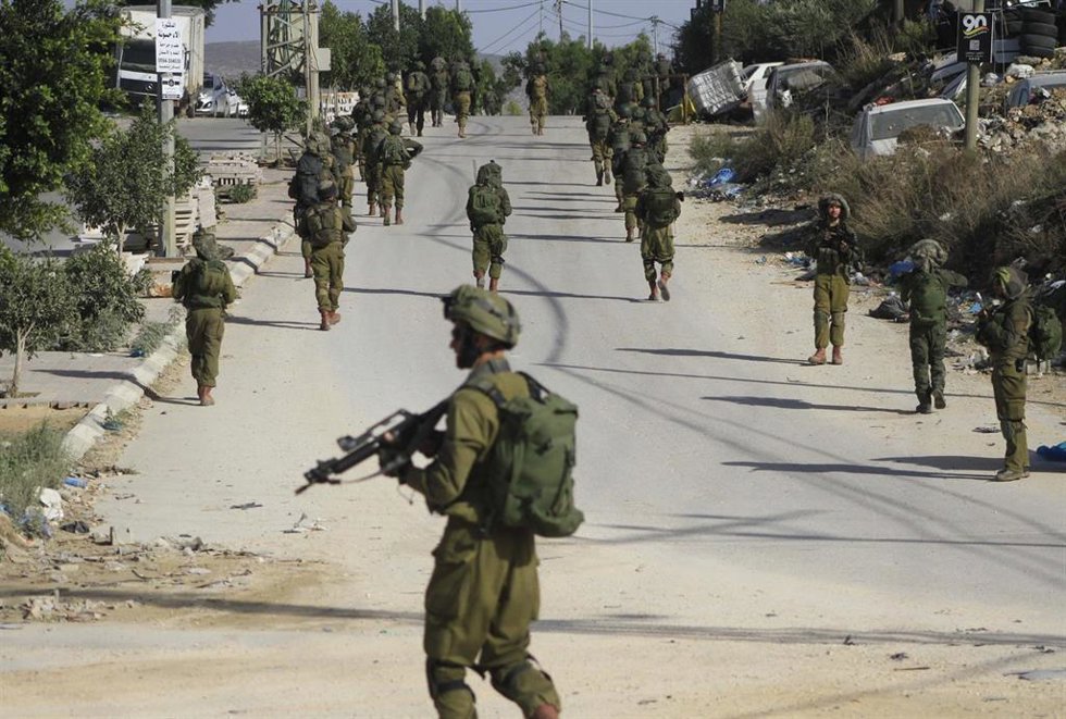 Una redada militar en el campo de refugiados palestino de Balata, en Cisjordania