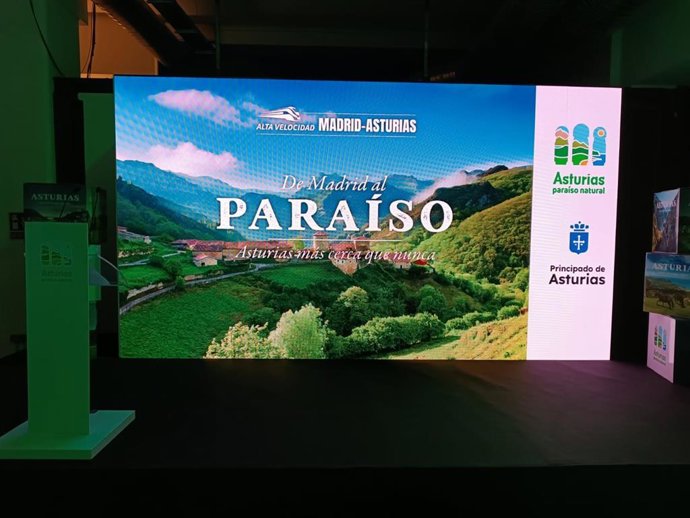 El Principado de Asturias presenta la campaña 'De Madrid al Paraíso. Asturias más cerca que nunca'.