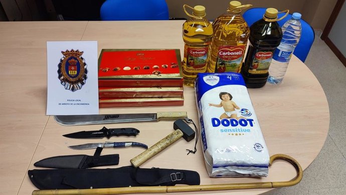 Material interceptado.