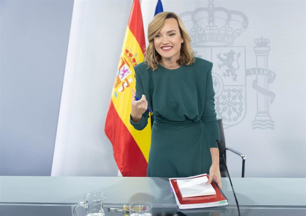 La portavoz del gobierno y ministra de Educación, Formación Profesional y Deporte, Pilar Alegría